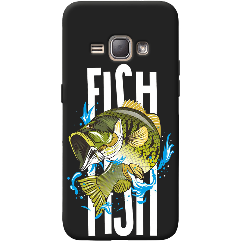 Черный чехол BoxFace Samsung J120H Galaxy J1 2016 Fish