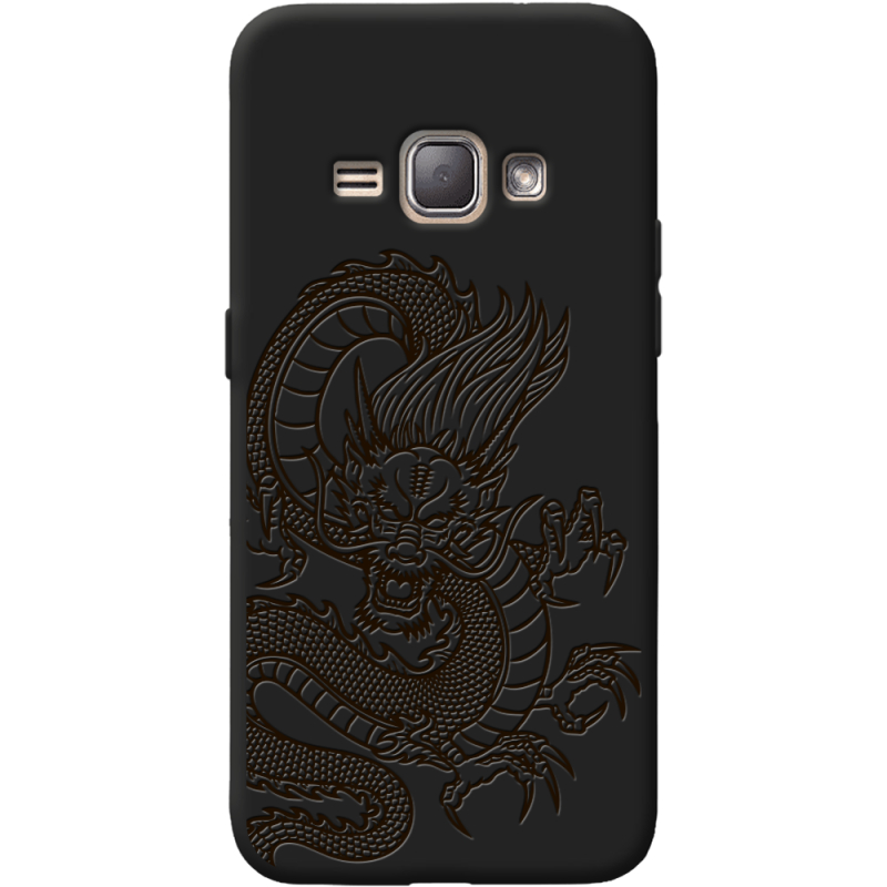 Черный чехол BoxFace Samsung J120H Galaxy J1 2016 Chinese Dragon