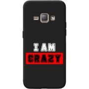 Черный чехол BoxFace Samsung J120H Galaxy J1 2016 I'm Crazy