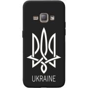 Черный чехол BoxFace Samsung J120H Galaxy J1 2016 Тризуб монограмма ukraine