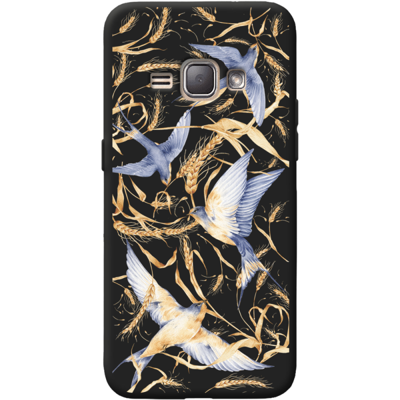 Черный чехол BoxFace Samsung J120H Galaxy J1 2016 Ластівки
