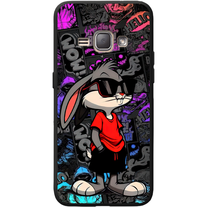 Черный чехол BoxFace Samsung J120H Galaxy J1 2016 Малий вухань