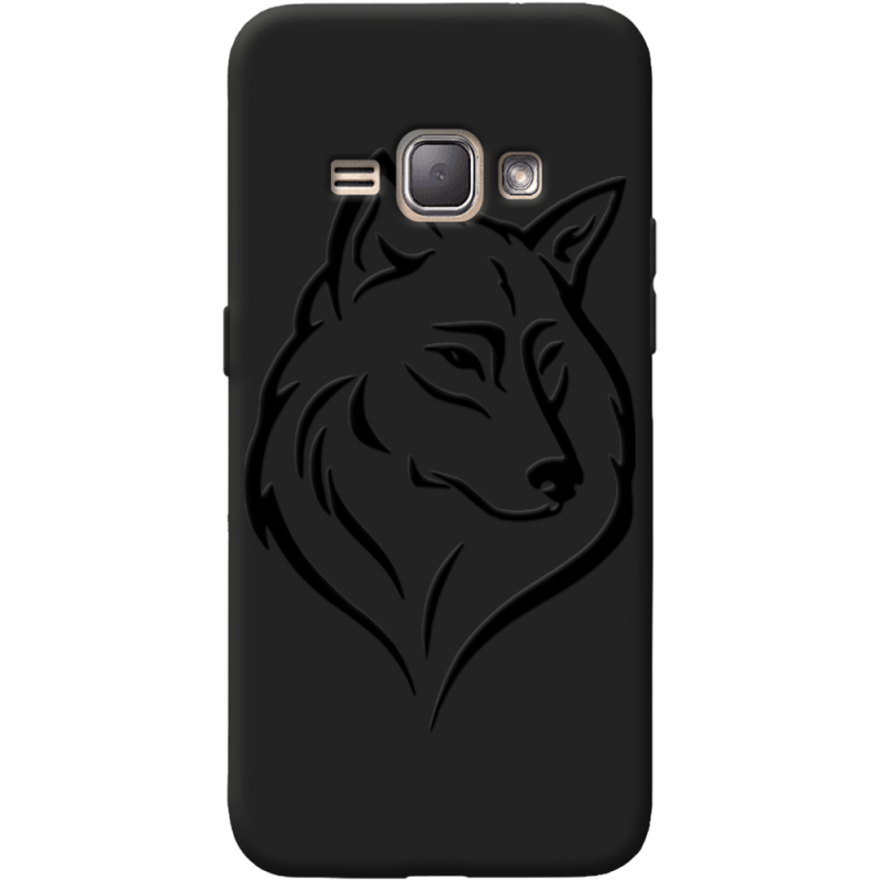 Черный чехол BoxFace Samsung J120H Galaxy J1 2016 Wolf