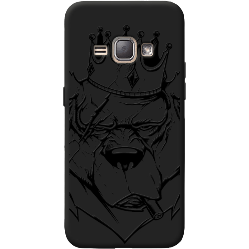 Черный чехол BoxFace Samsung J120H Galaxy J1 2016 Bear King
