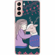 Чехол BoxFace Samsung G991 Galaxy S21 Girl and deer