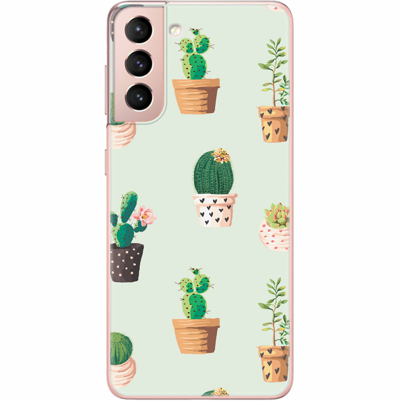 Чехол BoxFace Samsung G991 Galaxy S21 L-green Cacti