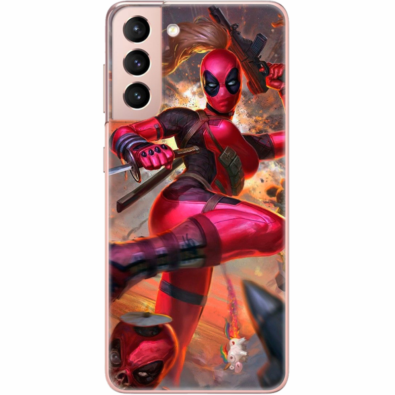 Чехол BoxFace Samsung G991 Galaxy S21 Woman Deadpool