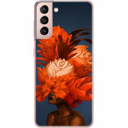 Чехол BoxFace Samsung G991 Galaxy S21 Exquisite Orange Flowers