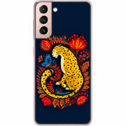 Чехол BoxFace Samsung G991 Galaxy S21 Petrykivka Leopard