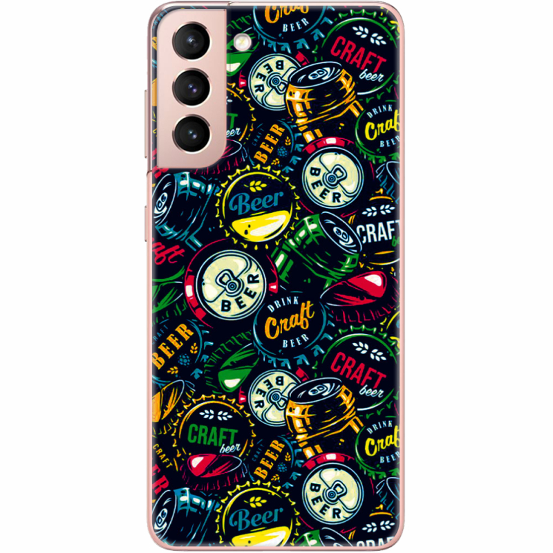 Чехол BoxFace Samsung G991 Galaxy S21 Bottle Caps