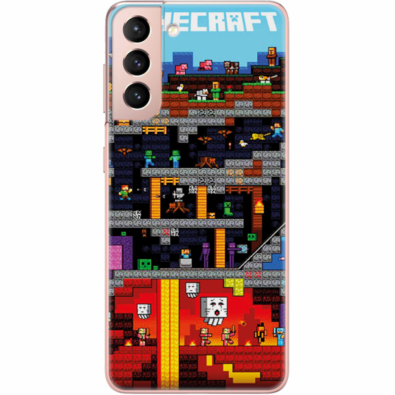 Чехол BoxFace Samsung G991 Galaxy S21 Minecraft Lode Runner