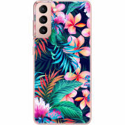 Чехол BoxFace Samsung G991 Galaxy S21 flowers in the tropics