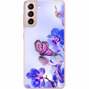 Чехол BoxFace Samsung G991 Galaxy S21 Orchids and Butterflies