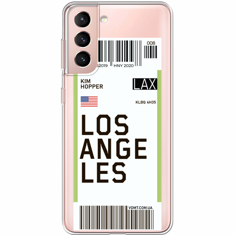 Прозрачный чехол BoxFace Samsung G991 Galaxy S21 Ticket Los Angeles
