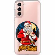Прозрачный чехол BoxFace Samsung G991 Galaxy S21 Cool Santa