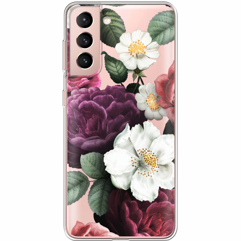 Прозрачный чехол BoxFace Samsung G991 Galaxy S21 Floral Dark Dreams