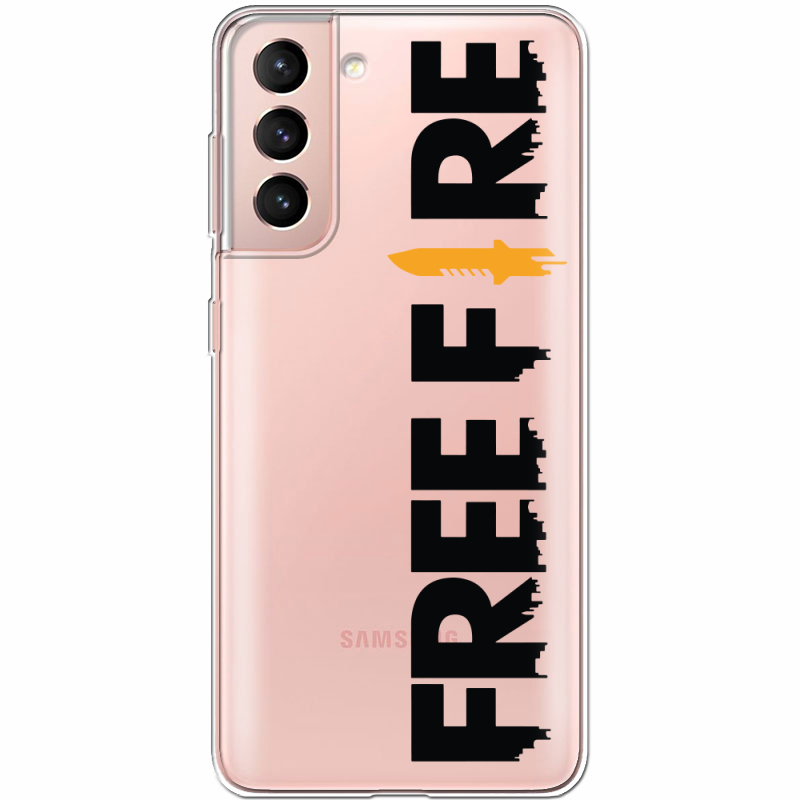 Прозрачный чехол BoxFace Samsung G991 Galaxy S21 Free Fire Black Logo