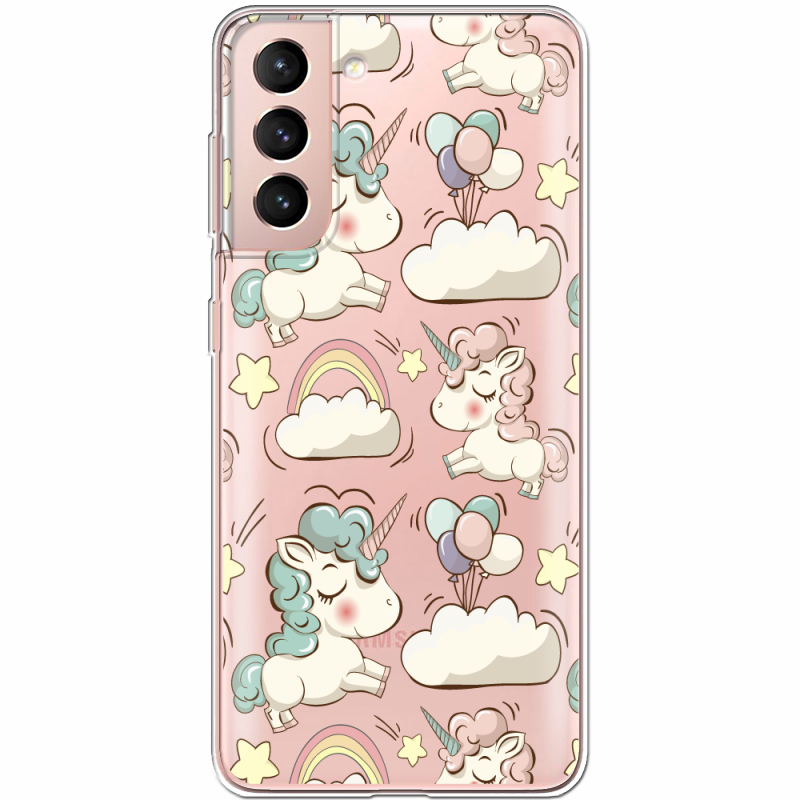 Прозрачный чехол BoxFace Samsung G991 Galaxy S21 Unicorns