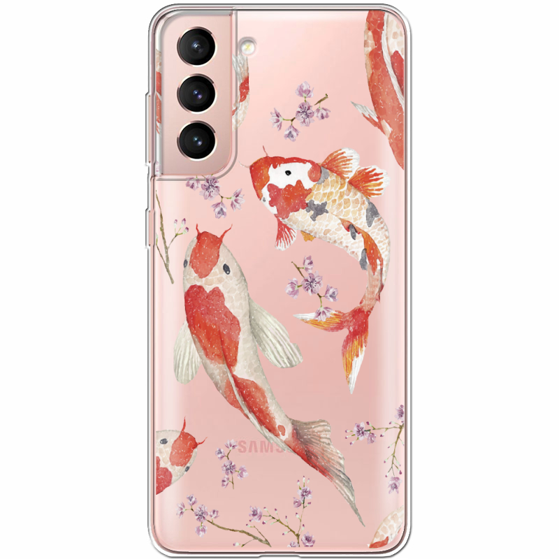 Прозрачный чехол BoxFace Samsung G991 Galaxy S21 Japanese Koi Fish