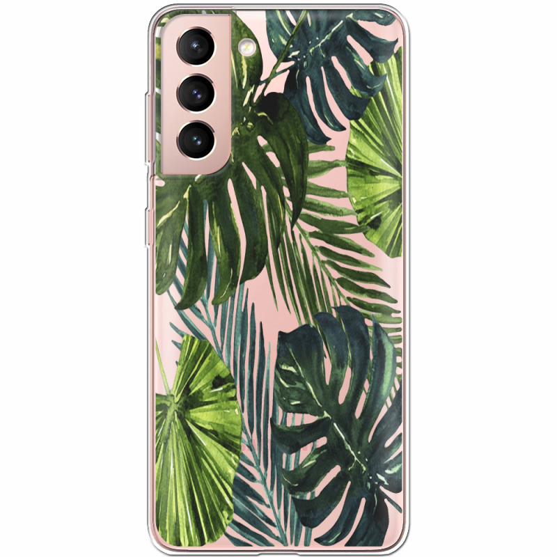 Прозрачный чехол BoxFace Samsung G991 Galaxy S21 Palm Tree