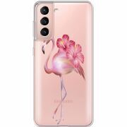 Прозрачный чехол BoxFace Samsung G991 Galaxy S21 Floral Flamingo