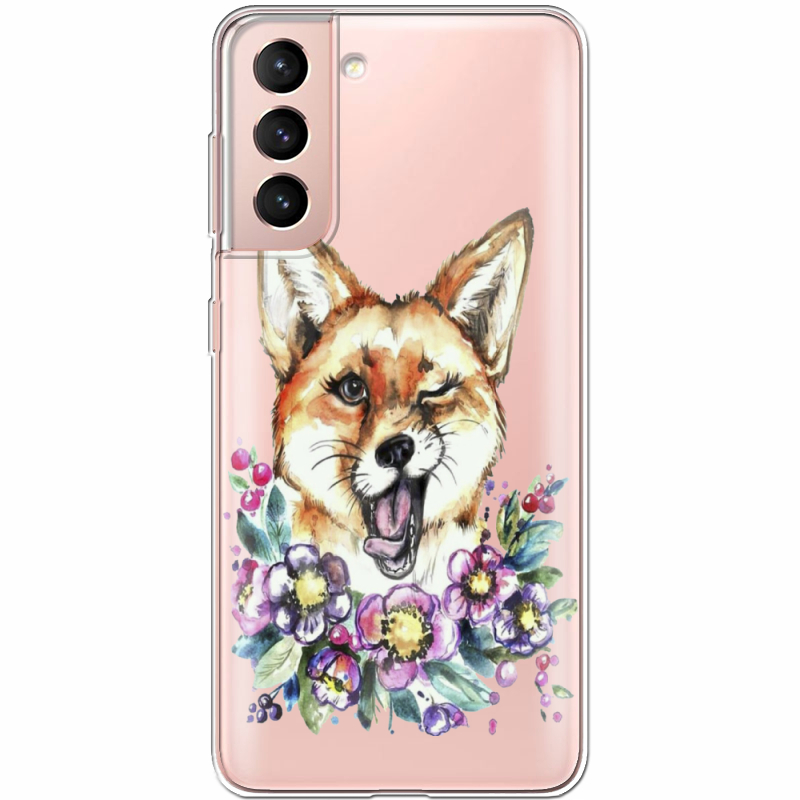 Прозрачный чехол BoxFace Samsung G991 Galaxy S21 Winking Fox