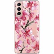 Прозрачный чехол BoxFace Samsung G991 Galaxy S21 Pink Magnolia