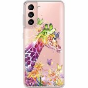 Прозрачный чехол BoxFace Samsung G991 Galaxy S21 Colorful Giraffe