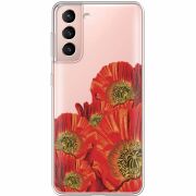 Прозрачный чехол BoxFace Samsung G991 Galaxy S21 Red Poppies