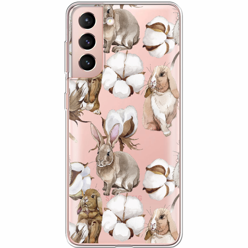 Прозрачный чехол BoxFace Samsung G991 Galaxy S21 Cotton and Rabbits