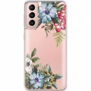 Прозрачный чехол BoxFace Samsung G991 Galaxy S21 Floral