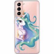 Чехол со стразами Samsung G991 Galaxy S21 Unicorn Queen
