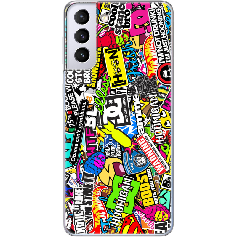 Чехол BoxFace Samsung G996 Galaxy S21 Plus Multicolored Inscriptions