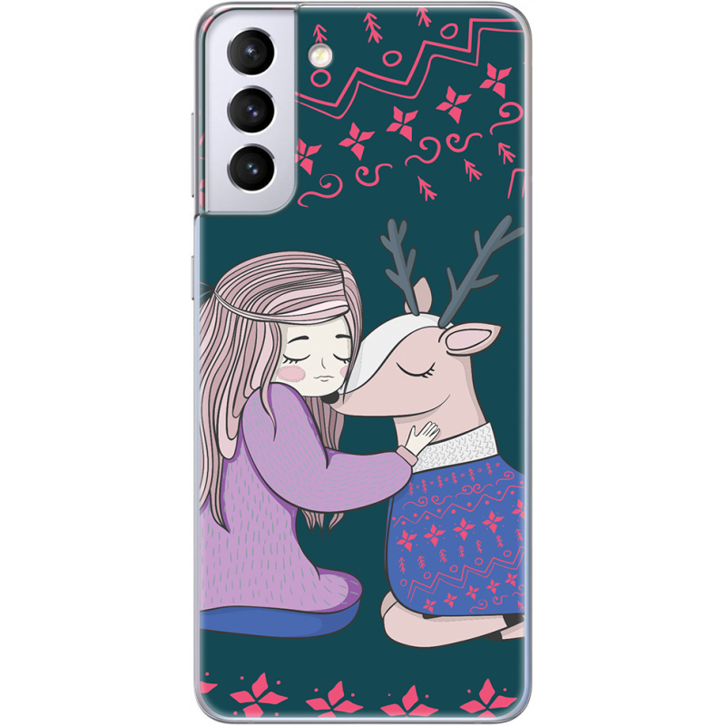 Чехол BoxFace Samsung G996 Galaxy S21 Plus Girl and deer