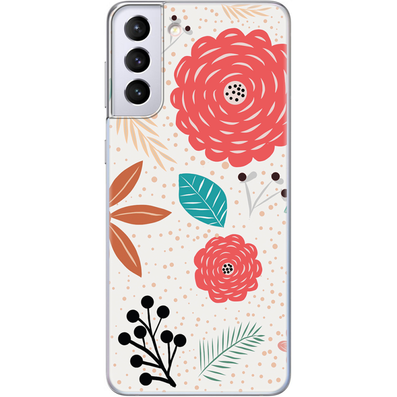 Чехол BoxFace Samsung G996 Galaxy S21 Plus Line Flowers