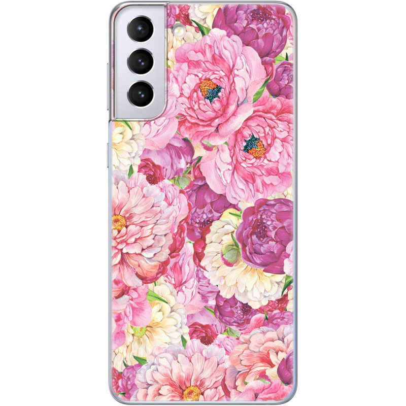 Чехол BoxFace Samsung G996 Galaxy S21 Plus Pink Peonies