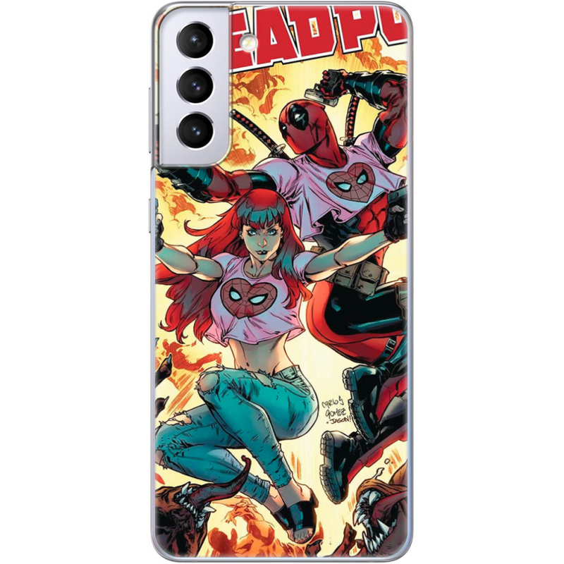 Чехол BoxFace Samsung G996 Galaxy S21 Plus Deadpool and Mary Jane