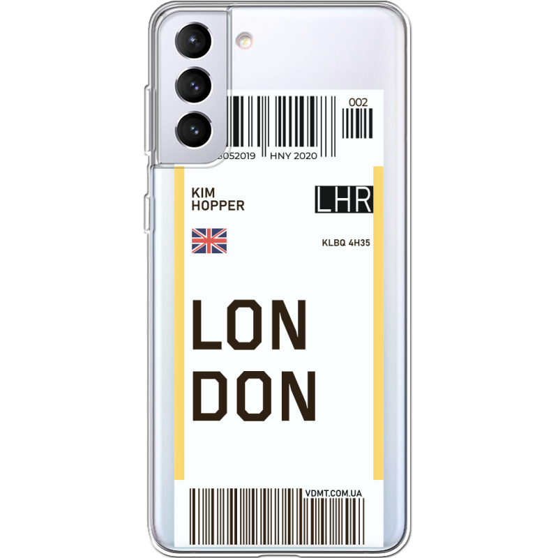 Прозрачный чехол BoxFace Samsung G996 Galaxy S21 Plus Ticket London