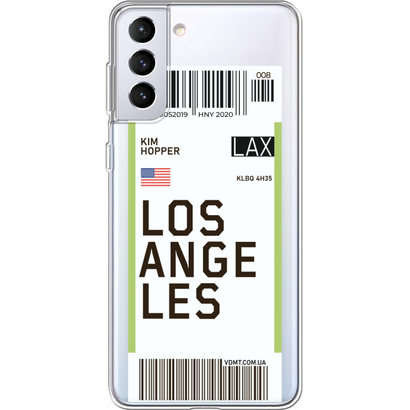 Прозрачный чехол BoxFace Samsung G996 Galaxy S21 Plus Ticket Los Angeles