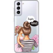 Прозрачный чехол BoxFace Samsung G996 Galaxy S21 Plus Super Mama and Daughter