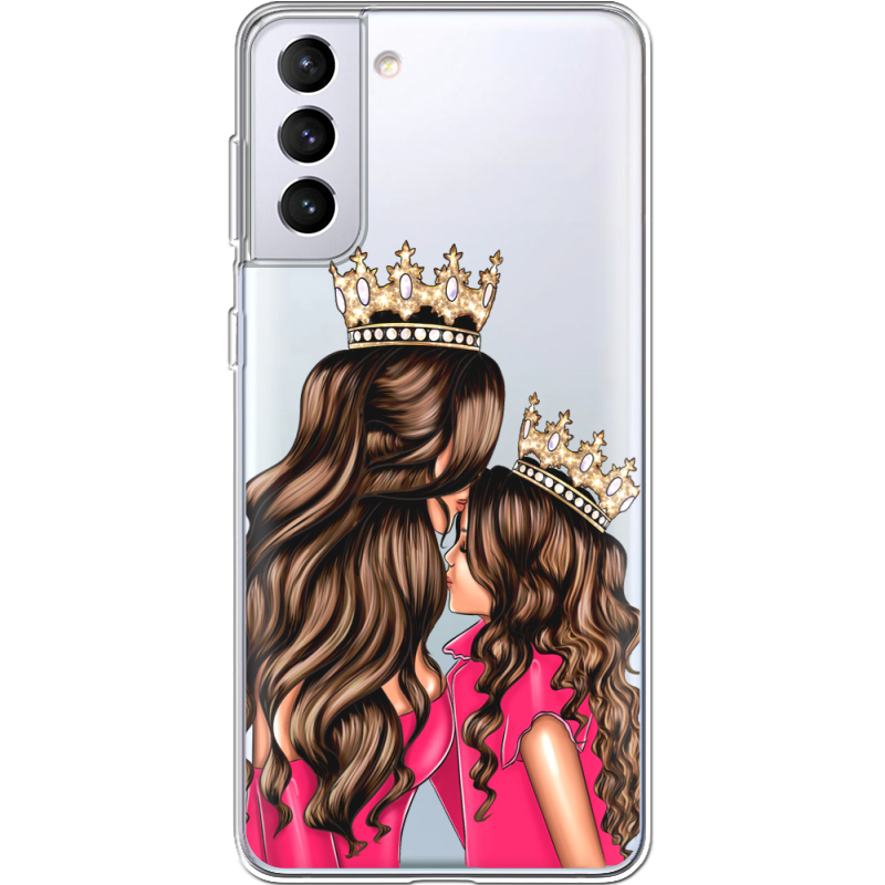 Прозрачный чехол BoxFace Samsung G996 Galaxy S21 Plus Queen and Princess
