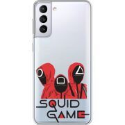 Прозрачный чехол BoxFace Samsung G996 Galaxy S21 Plus siquid game люди в красном