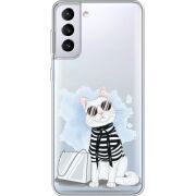 Прозрачный чехол BoxFace Samsung G996 Galaxy S21 Plus Cat Style