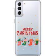 Прозрачный чехол BoxFace Samsung G996 Galaxy S21 Plus Merry Christmas