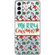 Прозрачный чехол BoxFace Samsung G996 Galaxy S21 Plus Vintage Christmas Pattern