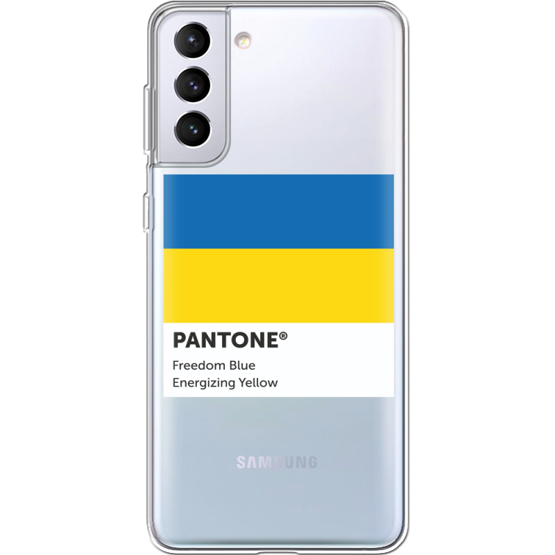 Прозрачный чехол BoxFace Samsung G996 Galaxy S21 Plus Pantone вільний синій