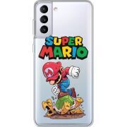 Прозрачный чехол BoxFace Samsung G996 Galaxy S21 Plus Super Mario