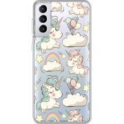 Прозрачный чехол BoxFace Samsung G996 Galaxy S21 Plus Unicorns