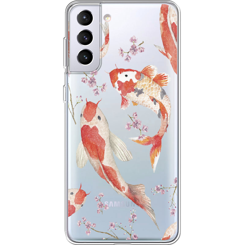 Прозрачный чехол BoxFace Samsung G996 Galaxy S21 Plus Japanese Koi Fish