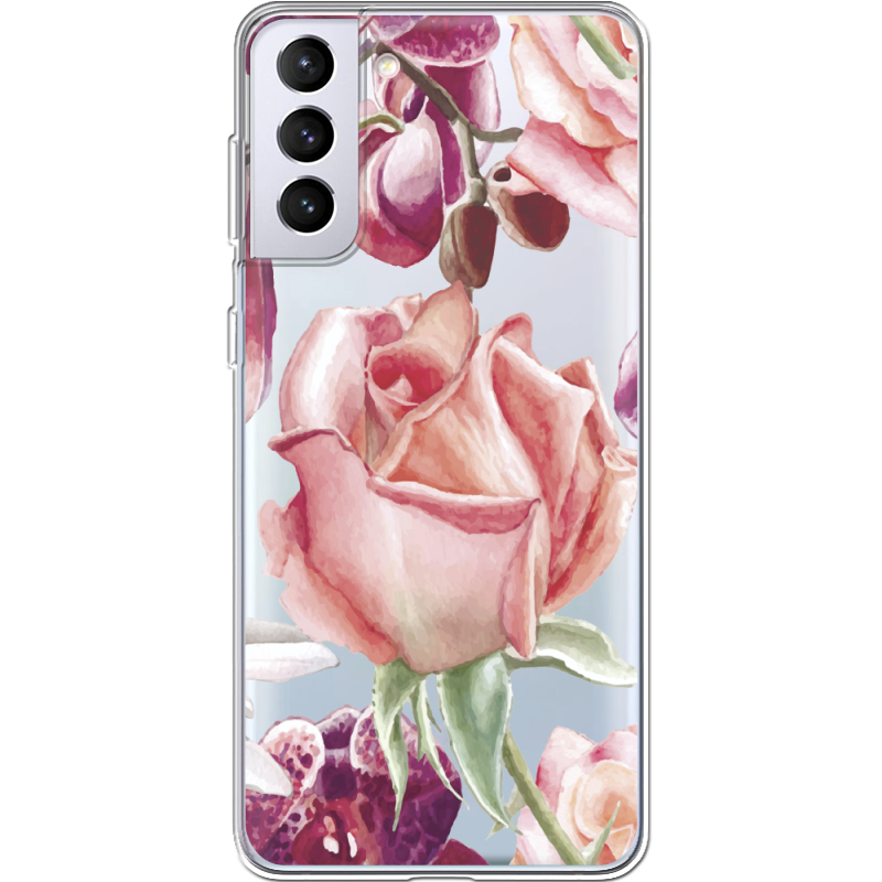 Прозрачный чехол BoxFace Samsung G996 Galaxy S21 Plus Rose